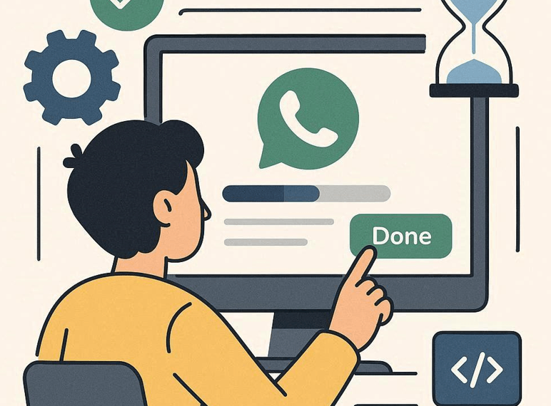 Set up your WhatsApp automation tool in minutes